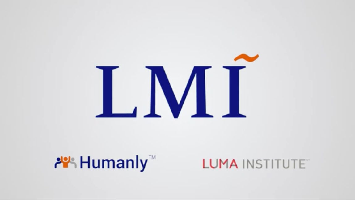 LMI logo, Humanly logo, and LUMA Institute logo