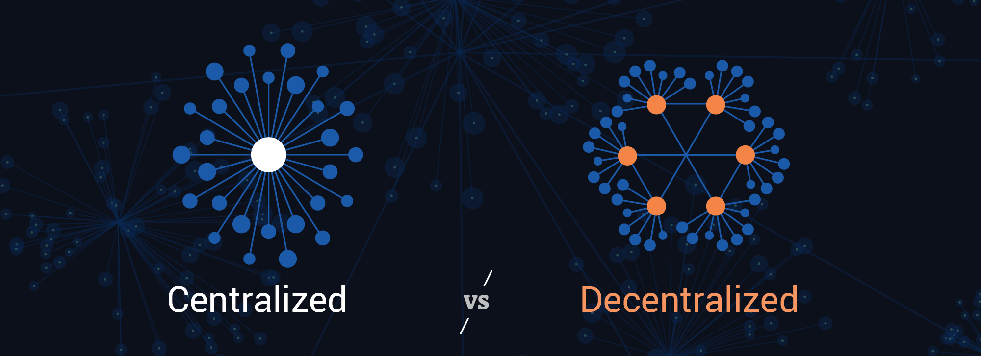 centralized vs decentralized data representation