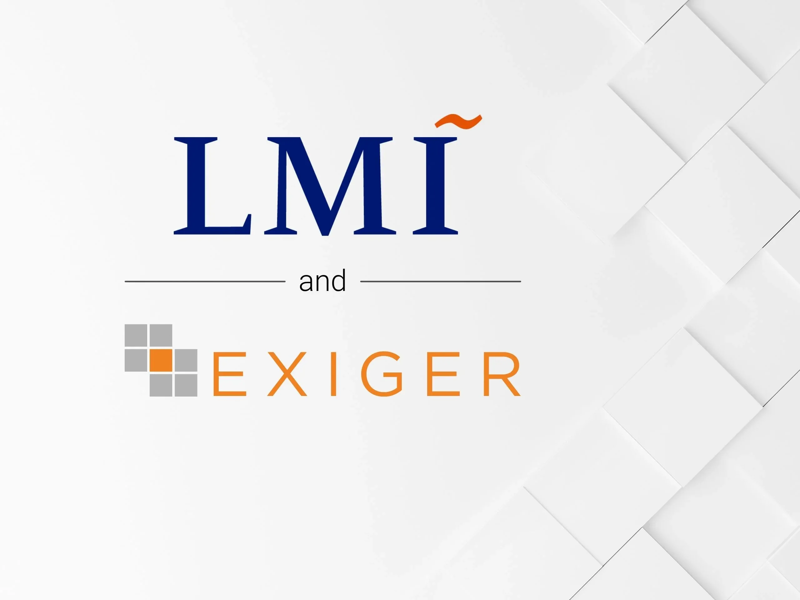 LMI and Exiger logos