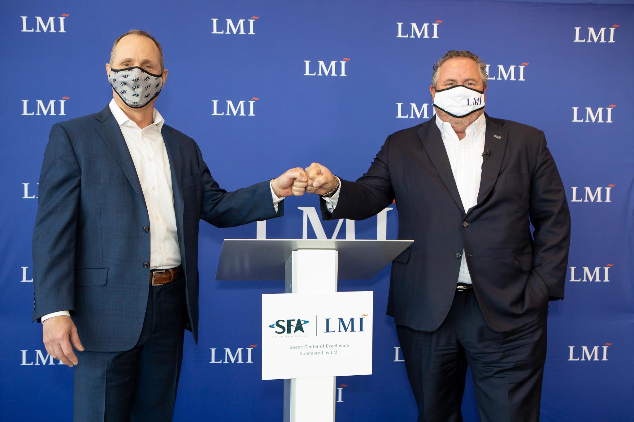 Bill Woolf (left), SFA’s president and founder with Doug Wagoner, LMI's CEO.